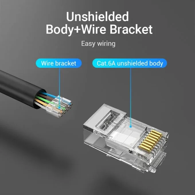 Vention NETWORK Connectors CAT6A UTP Modular Plug IDGR0-50 (50 Pack) — image 6