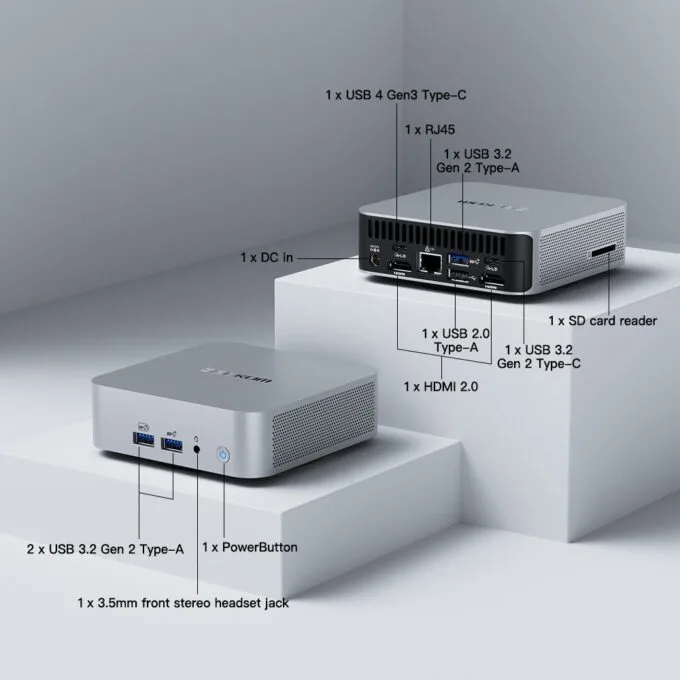 GEEKOM A6 Mini PC AMD Ryzen7 6800 16GB DDR5, 1TB NVMe, 2.5GbE, HDMI/USB-C, Win11 Pro — image 9