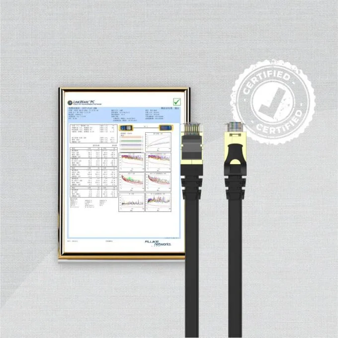 Unitek Network Patch Cable CAT7 Flat SSTP CU Black 3.0m C1897BK-3M — image 6