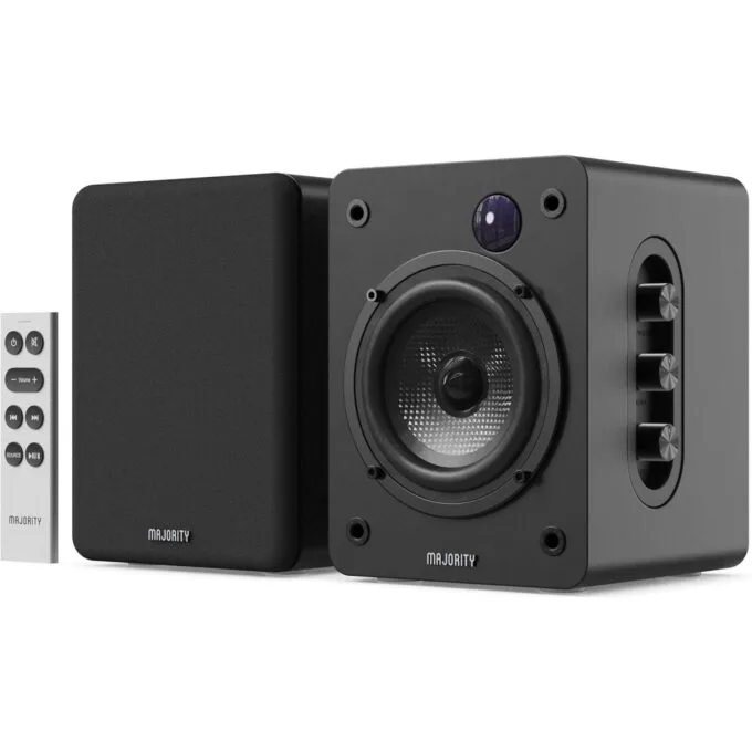 Majority Speakers Active D50X 60W 2.0 BT/USB/Optical/HDMI ARC Black (pair) — image 1