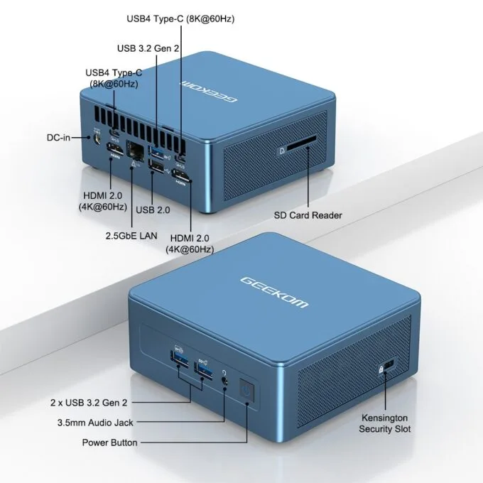 GEEKOM IT13 Mini PC Intel i5-13600H 16GB DDR4, 1TB NVMe, 2.5GbE, HDMI/USB-C, Win11 Pro — image 9