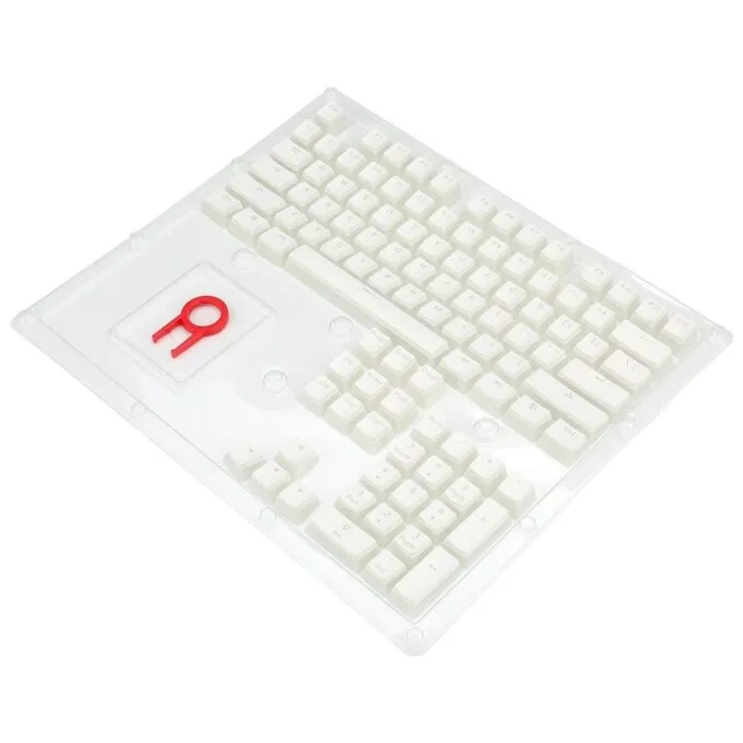 Redragon Keycap Set A130 PBT Doubleshot White — image 1