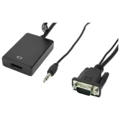 Accura VGA + minijack - HDMI 0.2m