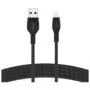 Belkin CAA010bt3MBK BoostCharge USB-A for Lightning silicone 3.0m, black