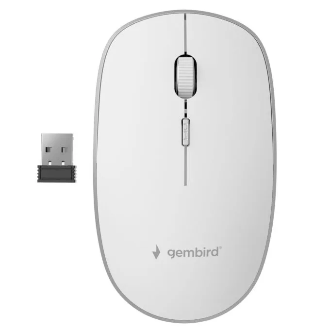 Mouse Gembird MUSW-4B-01-W (white) — image 1