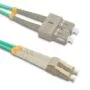 Qoltec Patchcord fiber optic LC/UPC - SC/UPC | Multimode | 50/125 | OM4 | Duplex | 5m