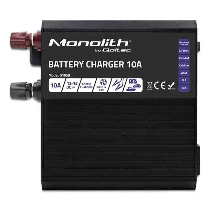 Qoltec Smart Monolith charger for LiFePO4 AGM GEL SLA batteries | 10A | 12V — image 12