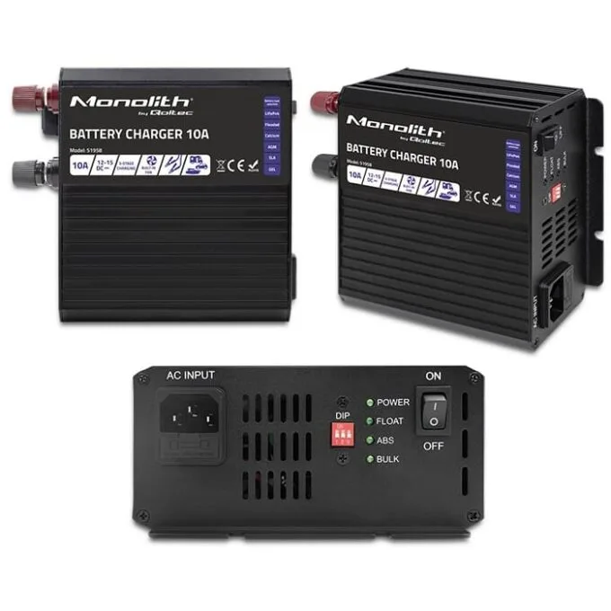 Qoltec Smart Monolith charger for LiFePO4 AGM GEL SLA batteries | 10A | 12V — image 13
