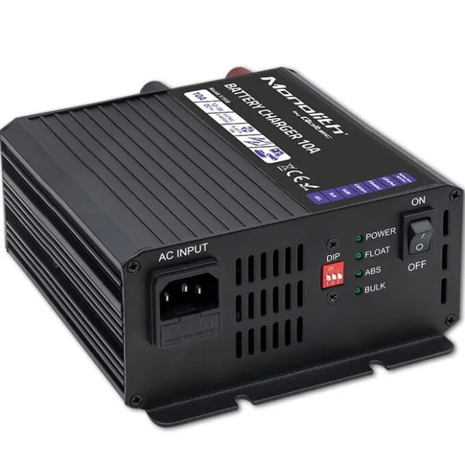 Qoltec Smart Monolith charger for LiFePO4 AGM GEL SLA batteries | 10A | 12V — image 3