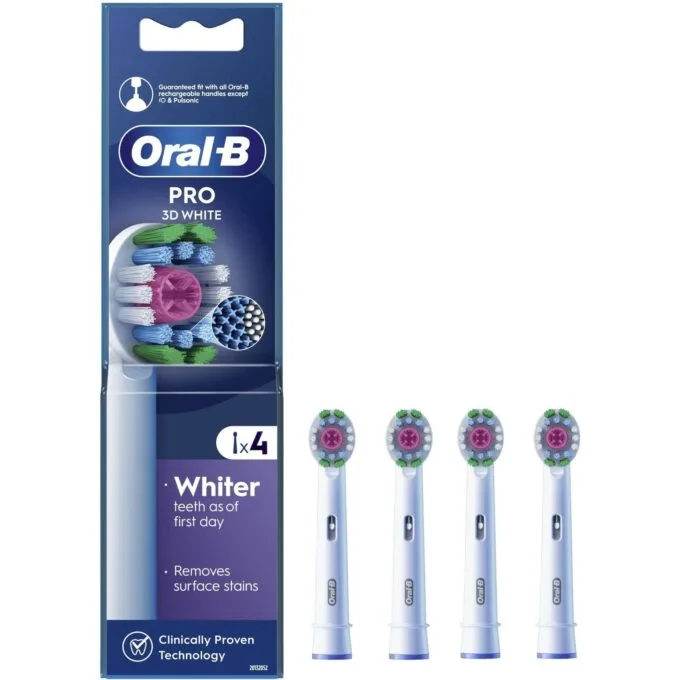 Oral-B Pro 3D White 4 szt. biały — image 1