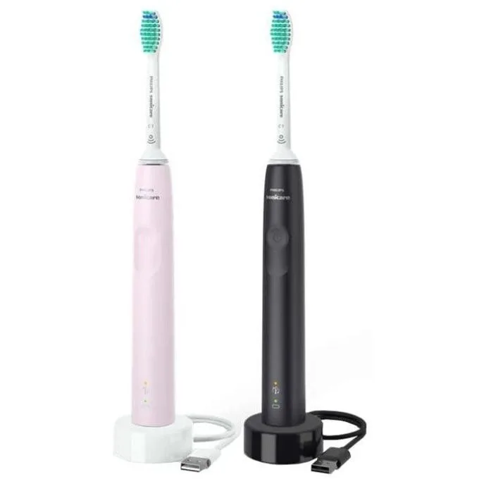 Philips Sonicare 3100 HX3675/15 black/pink — image 1