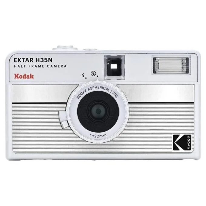 Kodak EKTAR H35N Camera Striped Silver — image 1