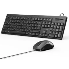 Vention Keyboard and Mouse Combo Wired Silent Slim Full Size KTYBG-EN