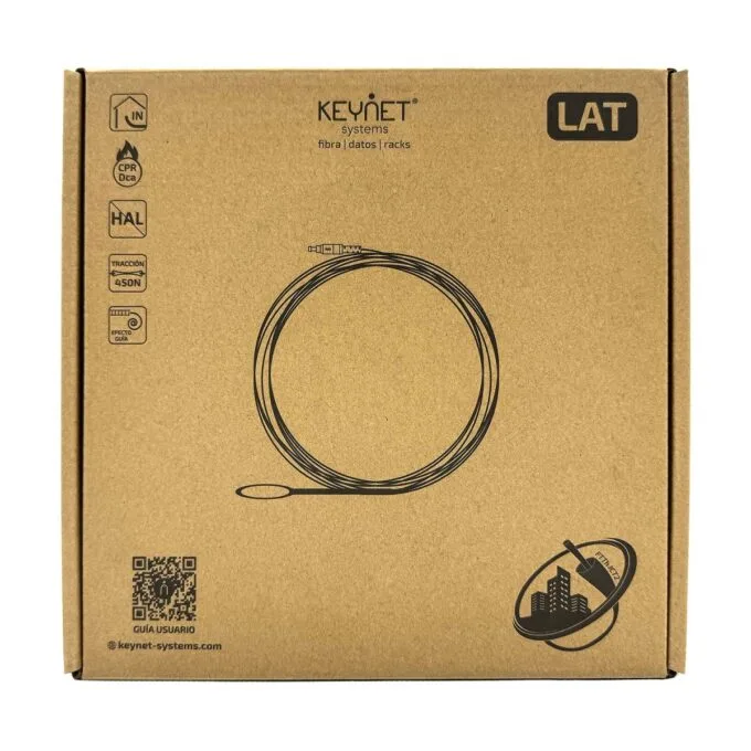 KEYNET Patch Cord Flat EasyPull SafeTrack LC/APC-LC/APC 40.0m — image 2