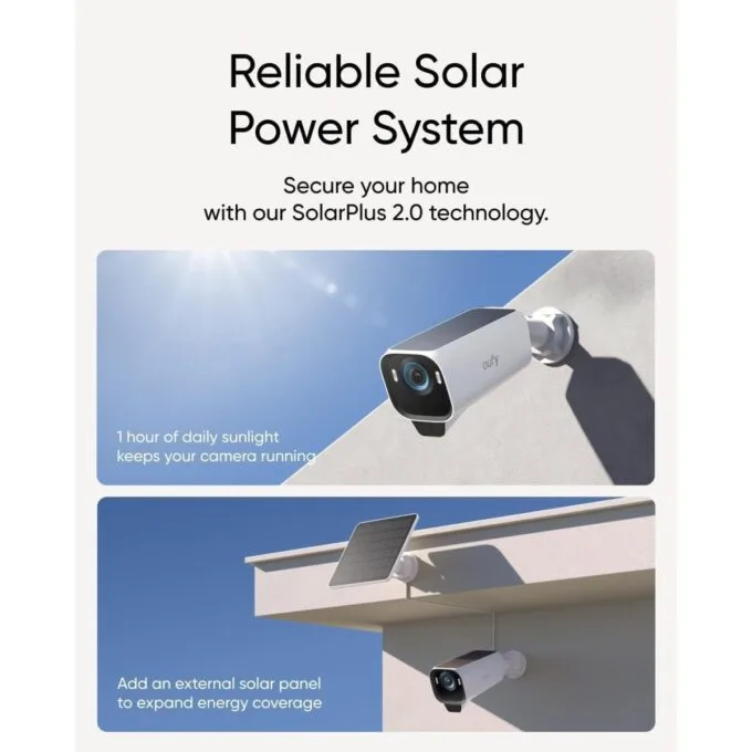 Anker Eufy Security Camera Kit S3 Pro 1 x 4K Bullet+ Solar Addon — image 4