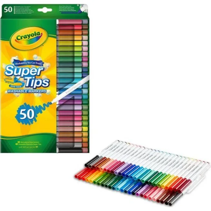 Crayola Super Tips Flamastry baby washable 50pcs. — image 1