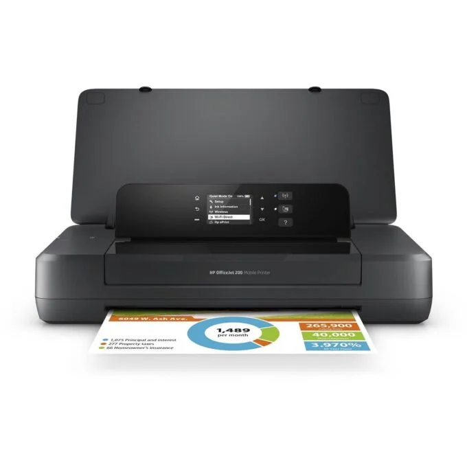 HP OfficeJet 200 Mobile WiFi Color Fast Charge Printer — image 1