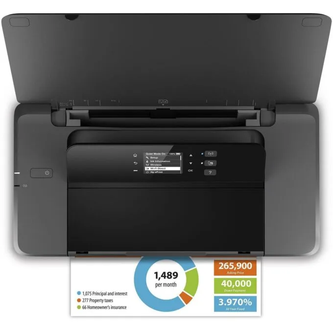 HP OfficeJet 200 Mobile WiFi Color Fast Charge Printer — image 3