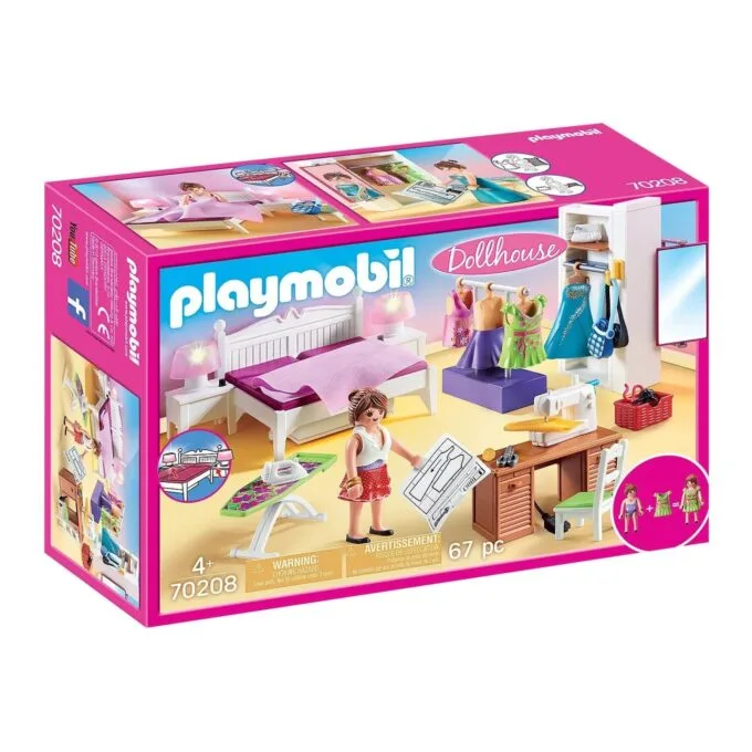 Playmobil Dollhouse 70208 Bedroom with sewing corner — image 1