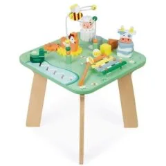 Janod Multi-functional educational table wooden Łąka
