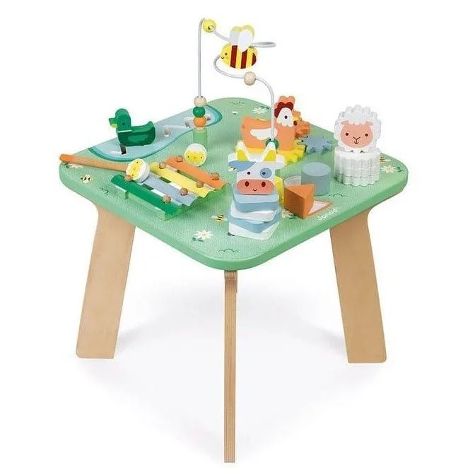 Janod Multi-functional educational table wooden Łąka — image 2