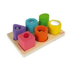 Janod Jigsaw Wooden Sensory Shapes and Sounds