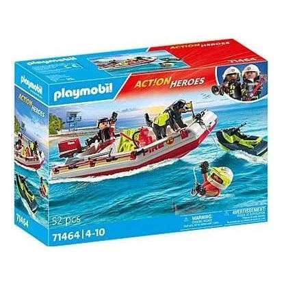 Playmobil Action Heroes 71464 Fireboat with water scooter — image 1