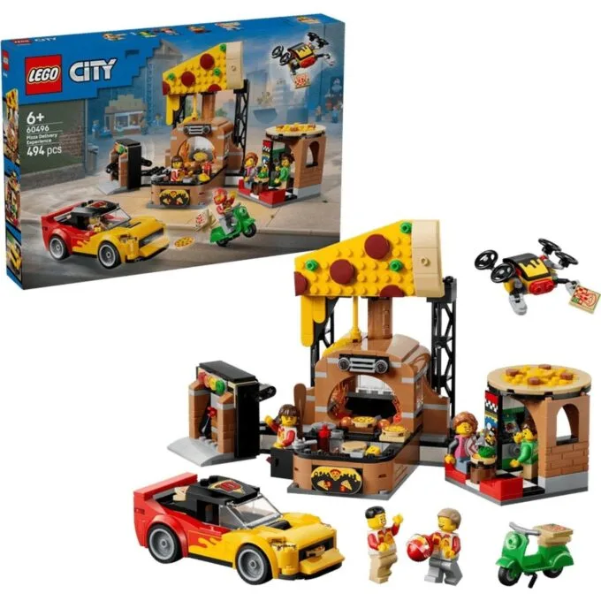 LEGO My City 60496 Dostawa pizzy z pojazdami — image 1