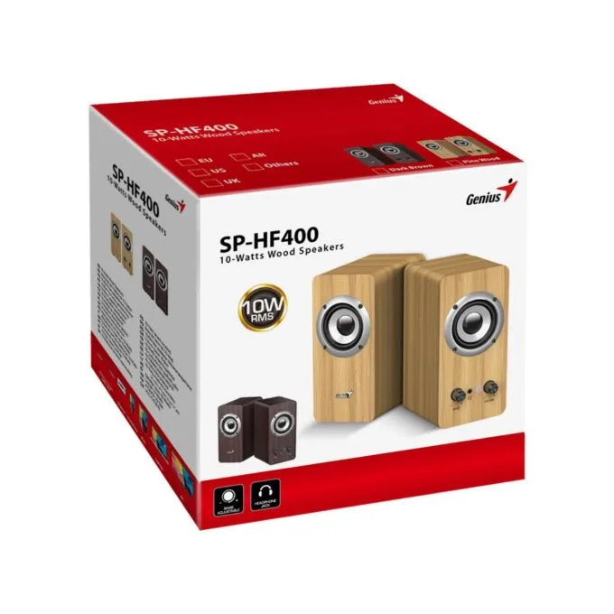 Genius PC Speakers 2.0 10W SP-HF400 Pine Wood — image 5