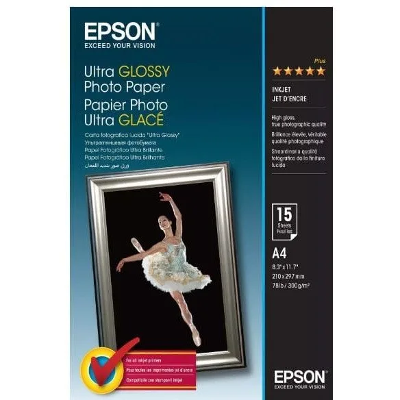 Epson Paper Ultra Glossy Photo 15 sheets 300 g/m2 A4 — image 1