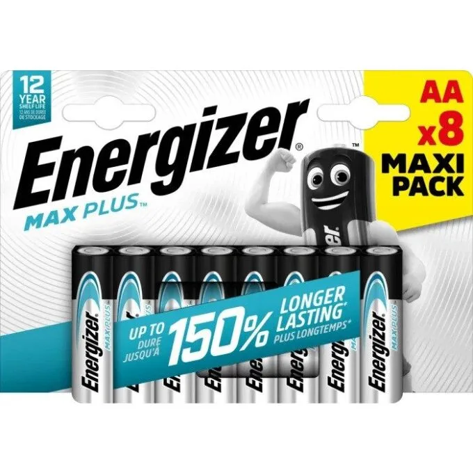 Energizer Batteries Alkaline AA (8pcs) Alkaline MAX Plus — image 1