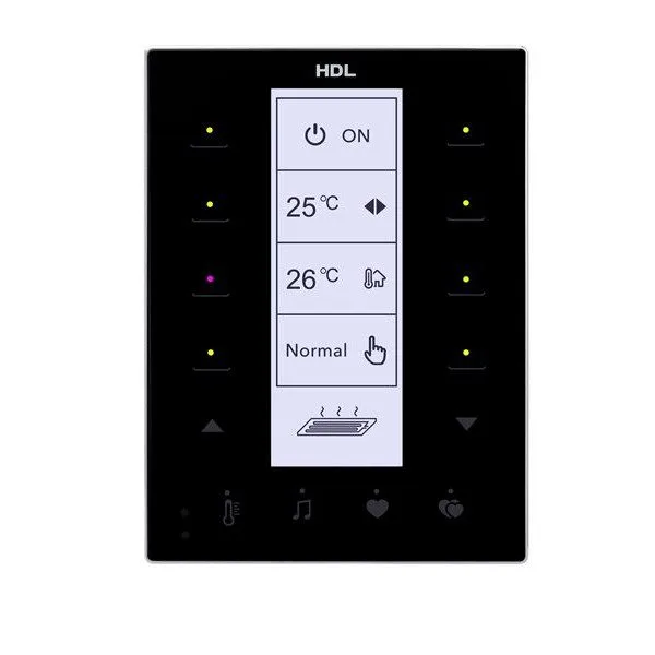 HDL DLP US Touch Panel 8 Buttons Black — image 1