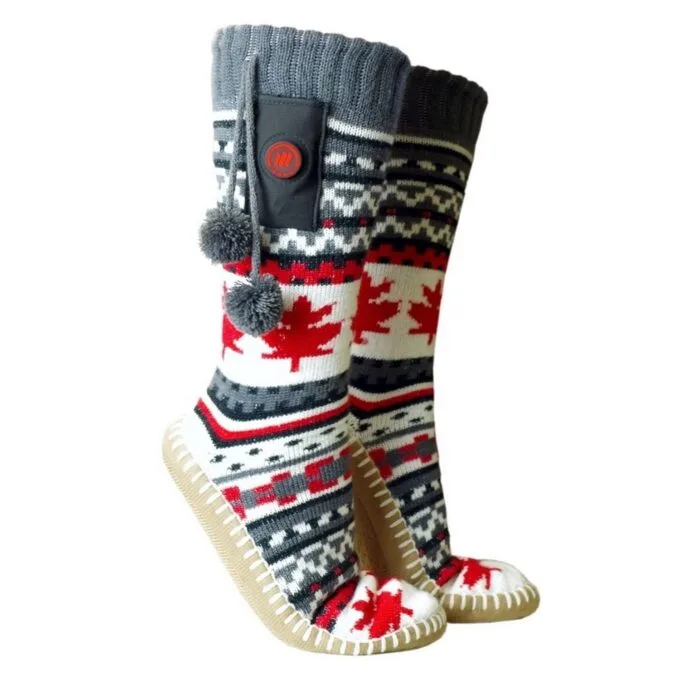 Glovia Warmed slippers with socks, 36-43, multicolored — image 1