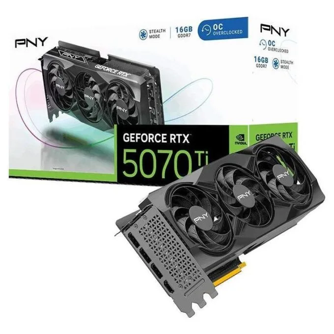 PNY GeForce RTX 5070 Ti Triple Fan 16GB DLSS 4 OC — image 1