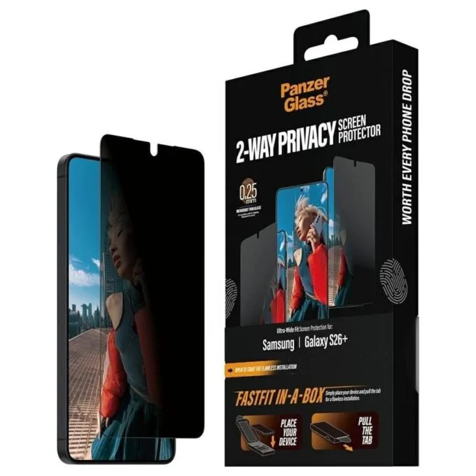 PanzerGlass Safe Ultra-Wide Fit FastFit for Samsung Galaxy S26+ — image 1