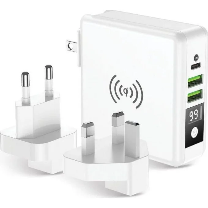FORCELL F-ENERGY 4w1 15W ze złączami USB/USB typ C, power bankiem 8000mAh i ładowaniem bezprzewodowym — image 1