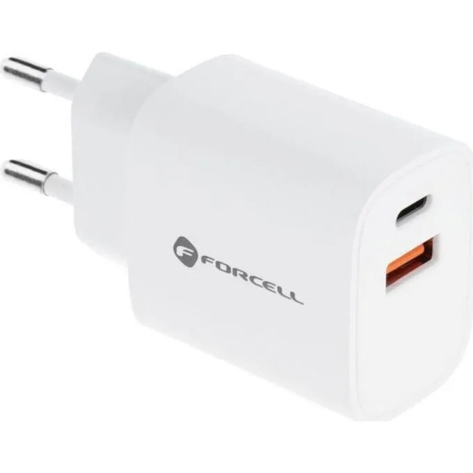 FORCELL F-ENERGY TFK-TC-30WPD Typ C + USB A PD QC4.0 3A 30W biała — image 1