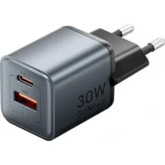 Vention 30W GAN 1x USB-A 1x USB-C grey