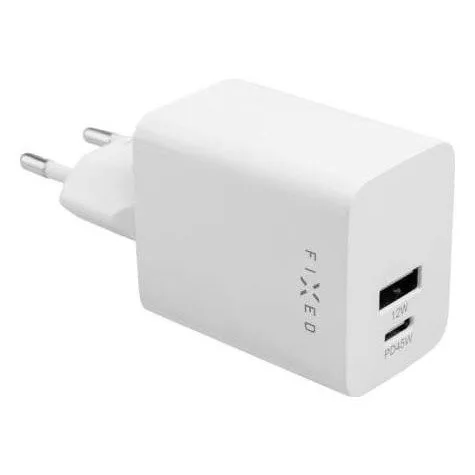 Fixed Mini USB-C/USB Travel Charger 45W, biały — image 1