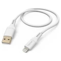 Hama Flexible, USB-A - Lightning, 1.5m, silicone, white