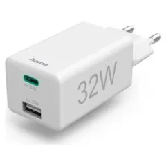Network charger brake mini 32W PD/QC 1x USB-C, 1x USB-A white