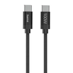 USB-C brake - USB-C nylon, 100W, 1.5m, black