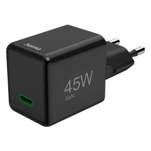 Hama supermini GaN 45W PD/QC 1x USB-C black — image 1