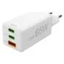 Hama mini Gan 65W PD/QC 2x USB-C, 1x USB-A white