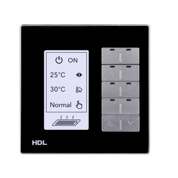 HDL Panel DLP MODERN Series 8 Buttons Black — image 1