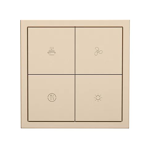 HDL Panel Smart Tile Series 8 Button Champgn Gold — image 1