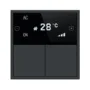 HDL Panel Tile Series OLED Thermostat Ash Gray HDL-M/PTOL6.1