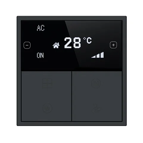 HDL Panel Tile Series OLED Thermostat Ash Gray HDL-M/PTOL6.1 — image 1