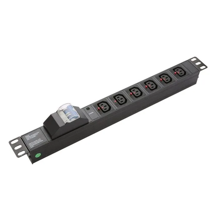 NETPRO PDU 6-Way 1U with Circuit Breaker 10A NP-CPDU6I-CB IEC — image 1