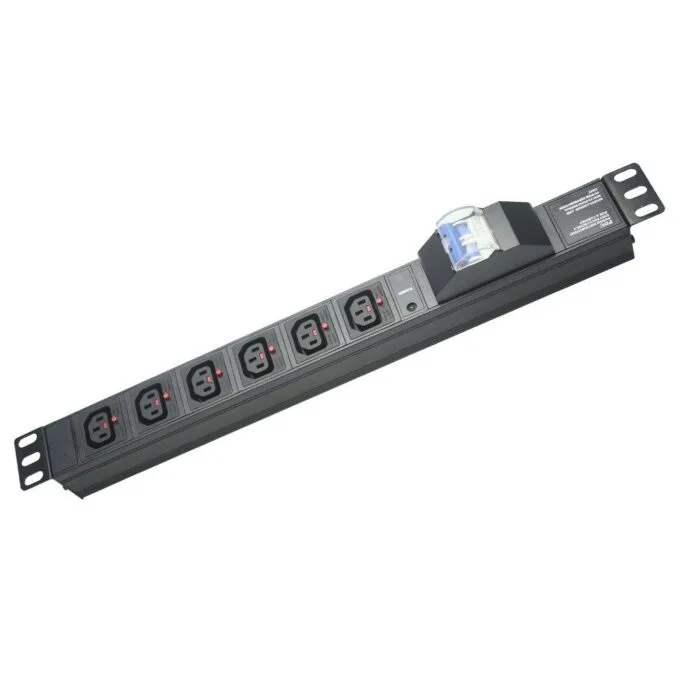NETPRO PDU 6-Way 1U with Circuit Breaker 10A NP-CPDU6I-CB IEC — image 2